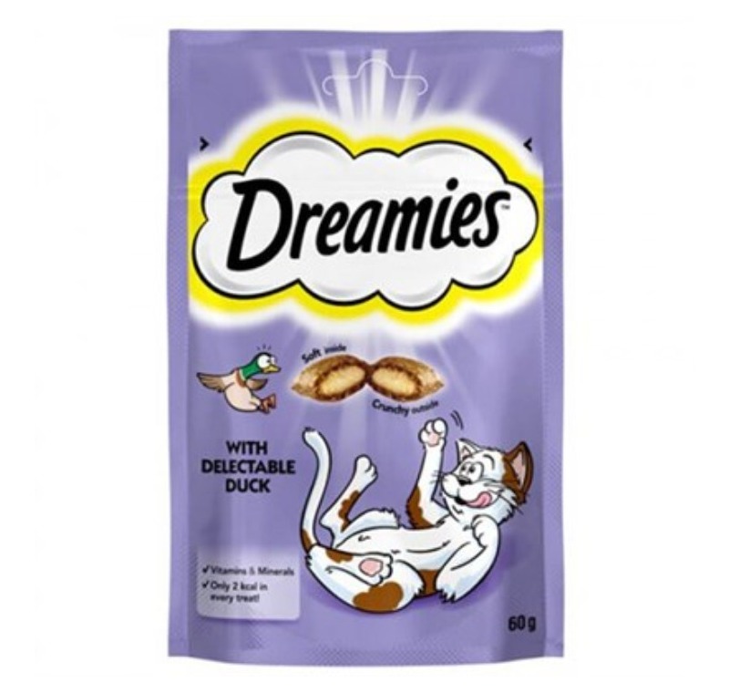 Dreamies With Delectable Duck 60gr. -329229