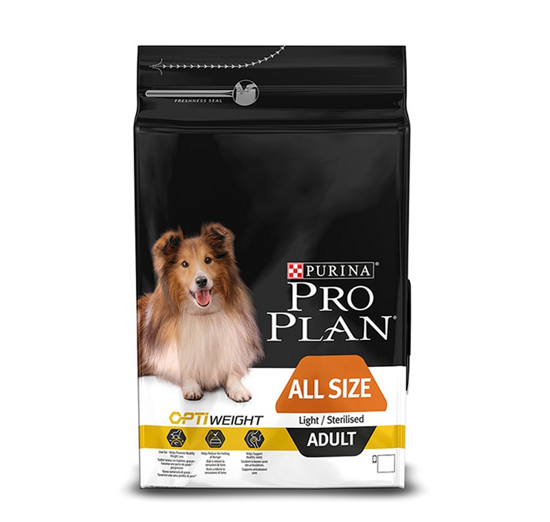 Pro Plan Light/Sterilised Düşük Kalori ve Kısırlaştırılmış Köpek Maması 14 Kg.