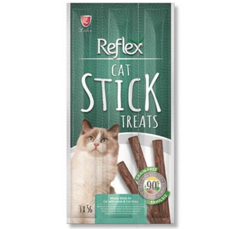 Reflex Kuzulu ve Kedi Otlu Kedi Ödül Çubuğu 5 Gr 3 Adet