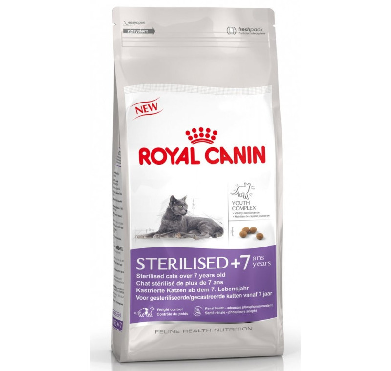 Royal Canin Sterilised +7 Kısırlaştırılmış Kediler için Yaşlı Kedi Maması 1.5 Kg. -