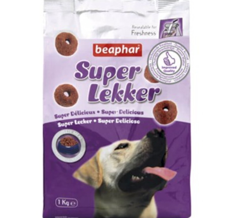 Beapher Süper Lekker Sığır Etli-Pirinçli Köpek Ödülü 1 kg -210-016982