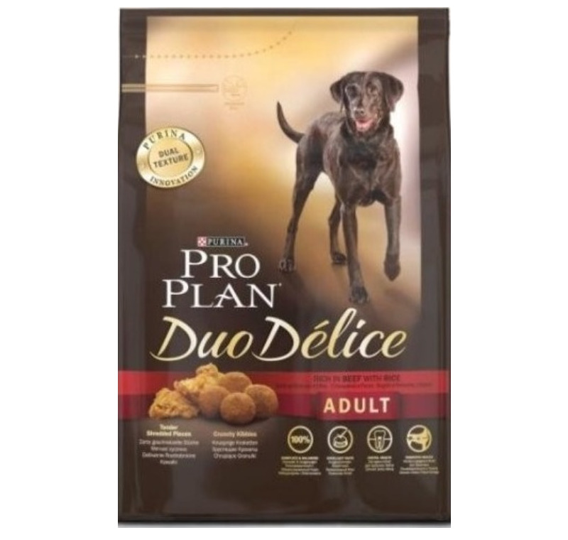 Pro Plan Duo Delice Adult Gerçek Sığır Etli Yetişkin Köpek Maması 10 Kg -