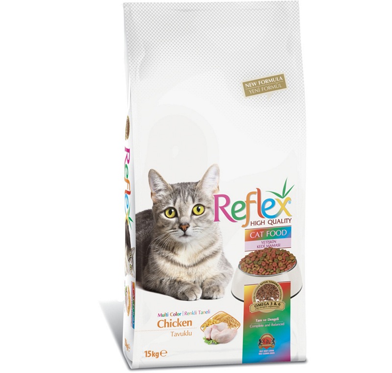 Reflex Renkli Yetişkin Kedi Maması 15 Kg -