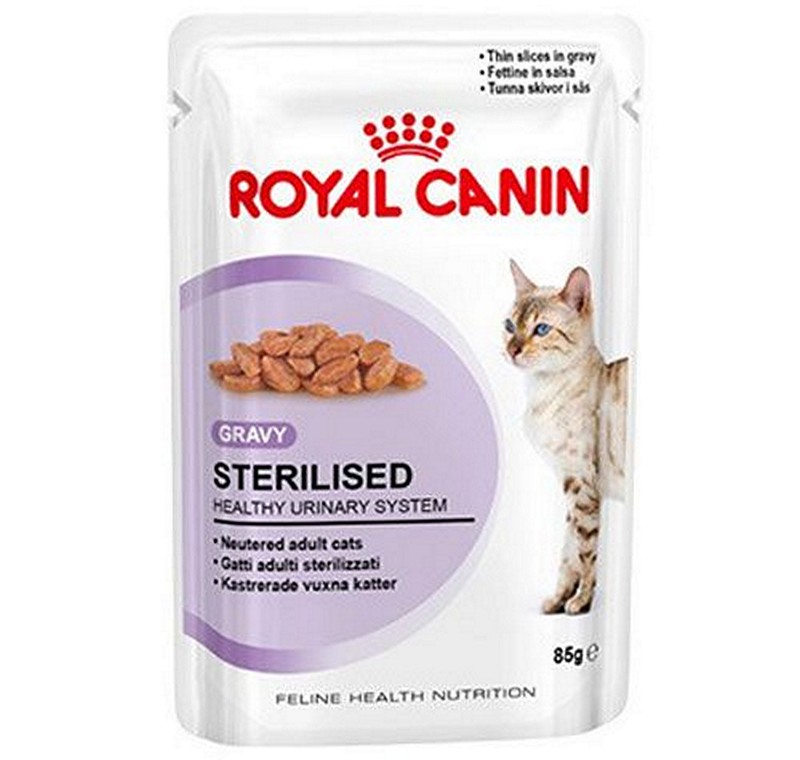 Royal Canin Gravy Sterilised Kısırlaştırılmış Kediler için Yaş Kedi Maması 85 Gr. -